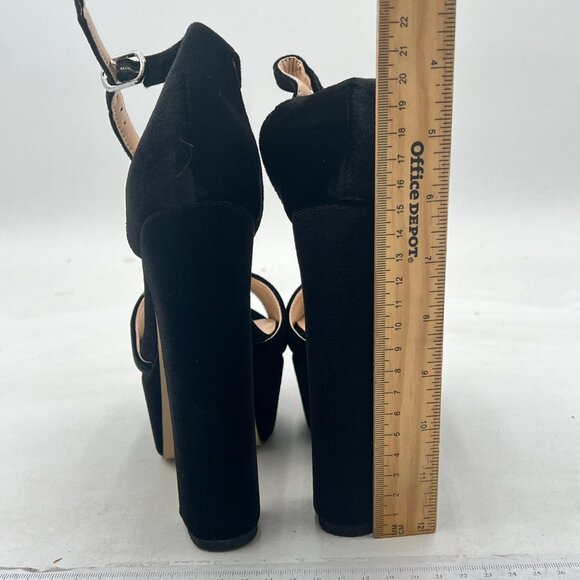 FSJ Women Sexy Ankle Strap Platform Sandal Chunky High Heel Open Toe Summer Shoe - Picture 5 of 8